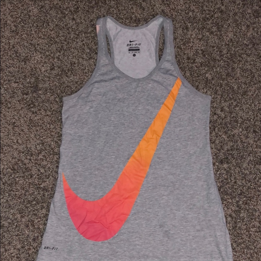 Nike racer back tank top